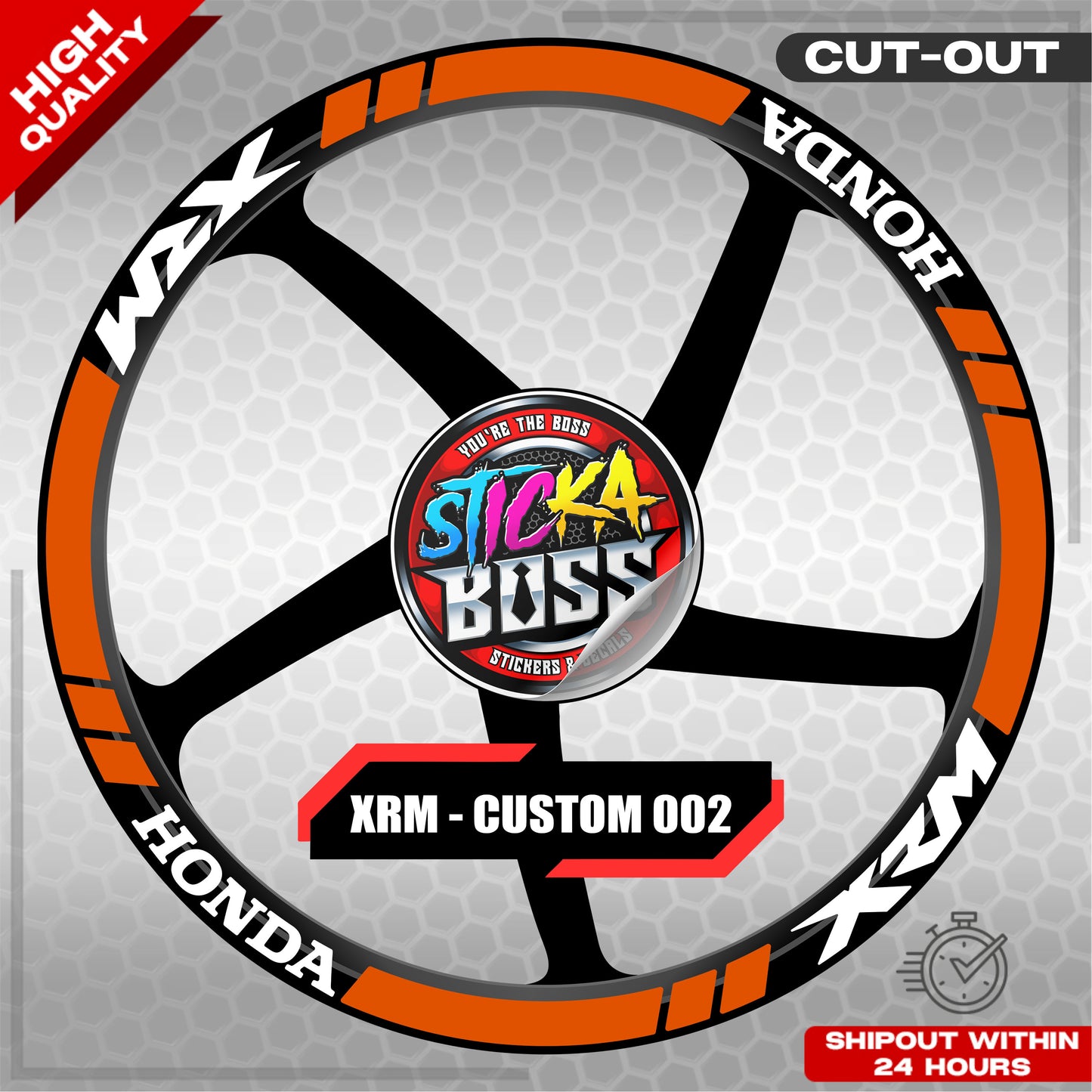 XRM MAG STICKER SET ( 2 MAGS ) - CUSTOM 002 | VINYL WATERPROOF CUT-OUT DECALS