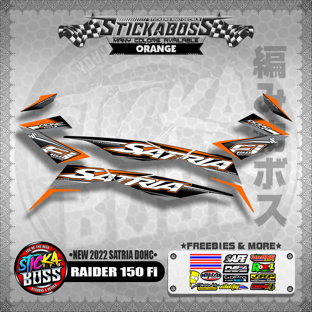 SUZUKI RAIDER 150 Fi STOCK DECAL (NEW 2022 SATRIA DOHC)【WITH FREEBIES】