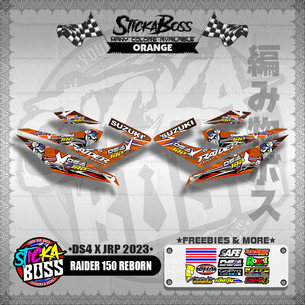 RAIDER 150 REBORN DECALS ( DS4 X JRP 2023 )【WITH FREEBIES】