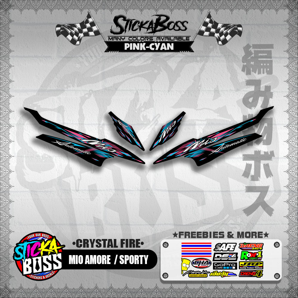 MIO AMORE / SPORTY DECALS ( CRYSTAL FIRE )【WITH FREEBIES】