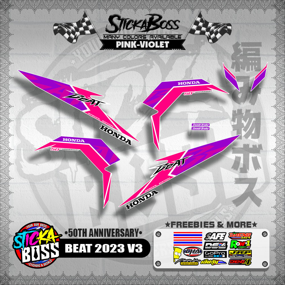 BEAT 2023 V3 DECALS ( 50TH ANNIVERSARY )【WITH FREEBIES】