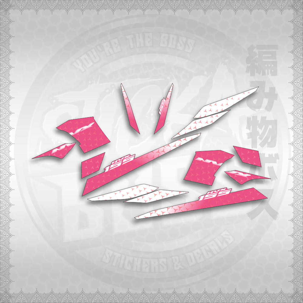 STICKER DECALS for AEROX 155 V2 INDO-MALAYSIAN (AV2SHME) By STICKABOSS (SOFIE LAMINATED WATER