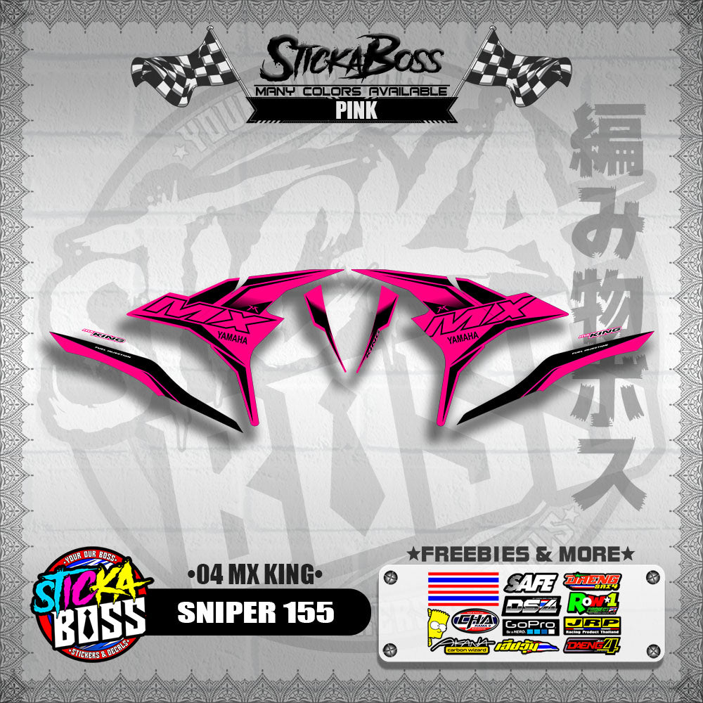 SNIPER 155 DECALS ( 04 MX KING )【WITH FREEBIES】