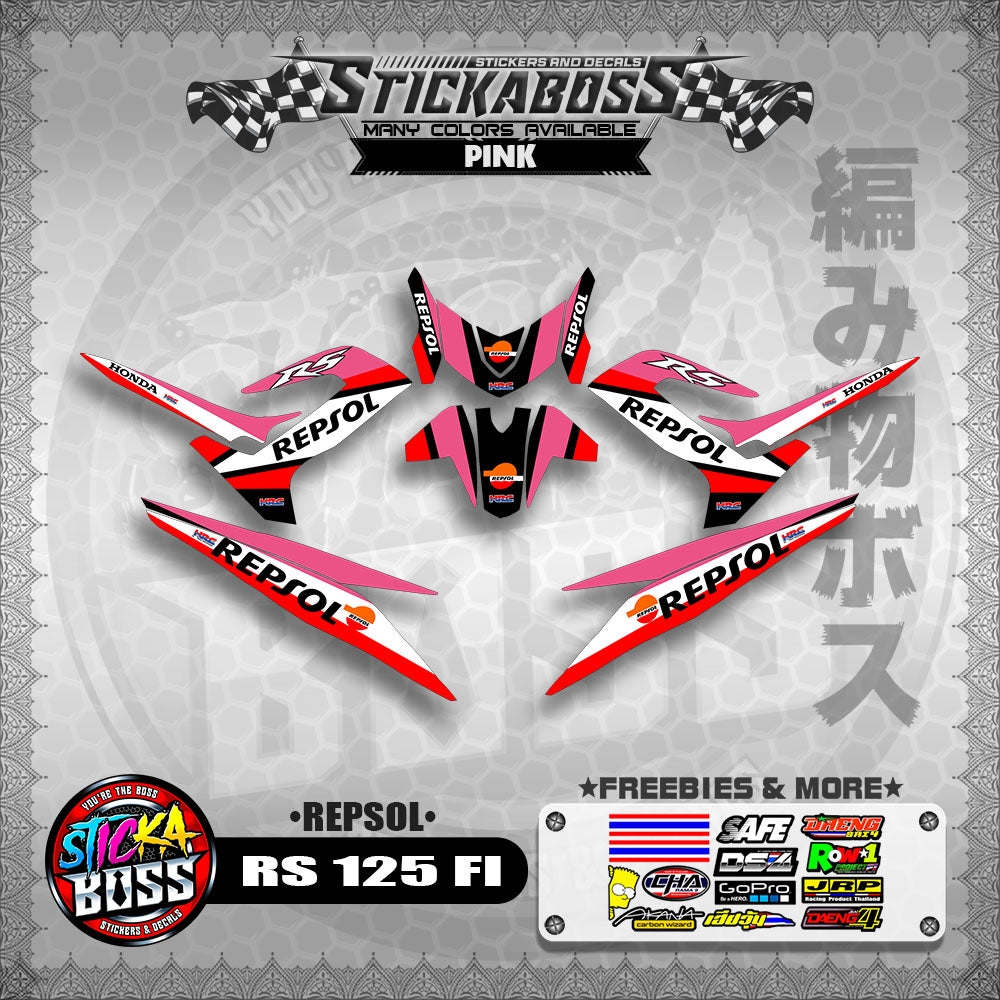 RS 125 FI DECALS ( REPSOL )【WITH FREEBIES】
