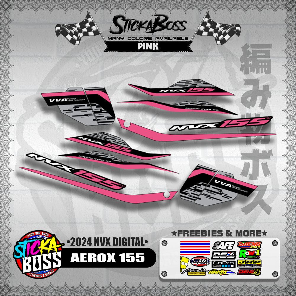 AEROX 155 DECALS ( 2024 NVX DIGITAL )【WITH FREEBIES】