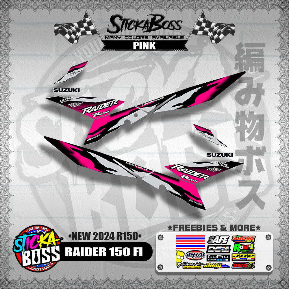 RAIDER 150 FI DECALS ( NEW 2024 R150 )【WITH FREEBIES】