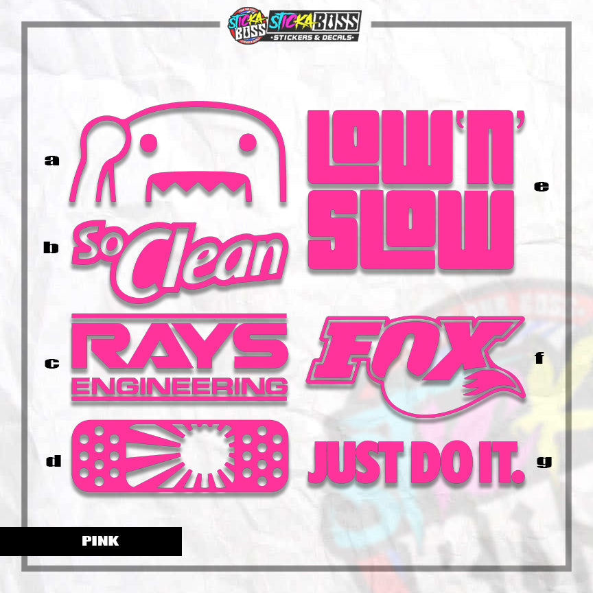 ASSORTED P3 | VINYL CUT-OUT STICKER ( ANIME VINYL STICKER DECALS )【Stickaboss】