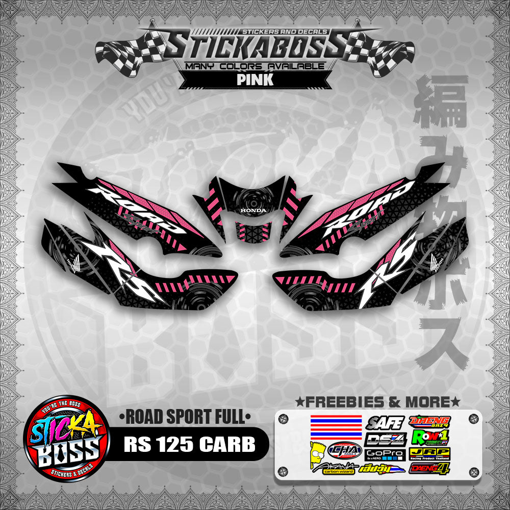 RS 125 CARB STICKER FULL DECALS ( ROAD SPORT FULL )【WITH FREEBIES】