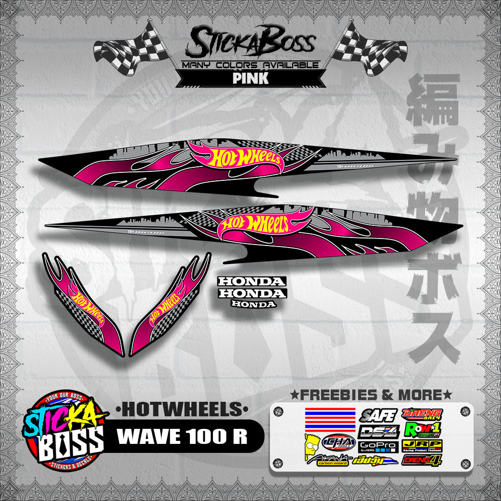 WAVE 100 R 2018 DECALS ( HOTWHEELS )【WITH FREEBIES】