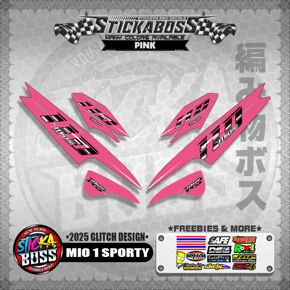 MIO 1/SPORTY/ SMILE STICKER DECALS ( 2025 GLITCH DESIGN )【WITH FREEBIES】