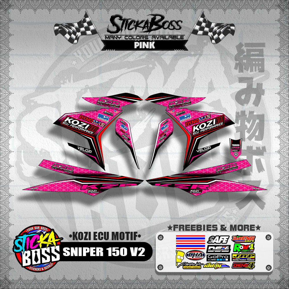 SNIPER 150 V2 DECALS ( KOZI ECU MOTIF )【WITH FREEBIES】