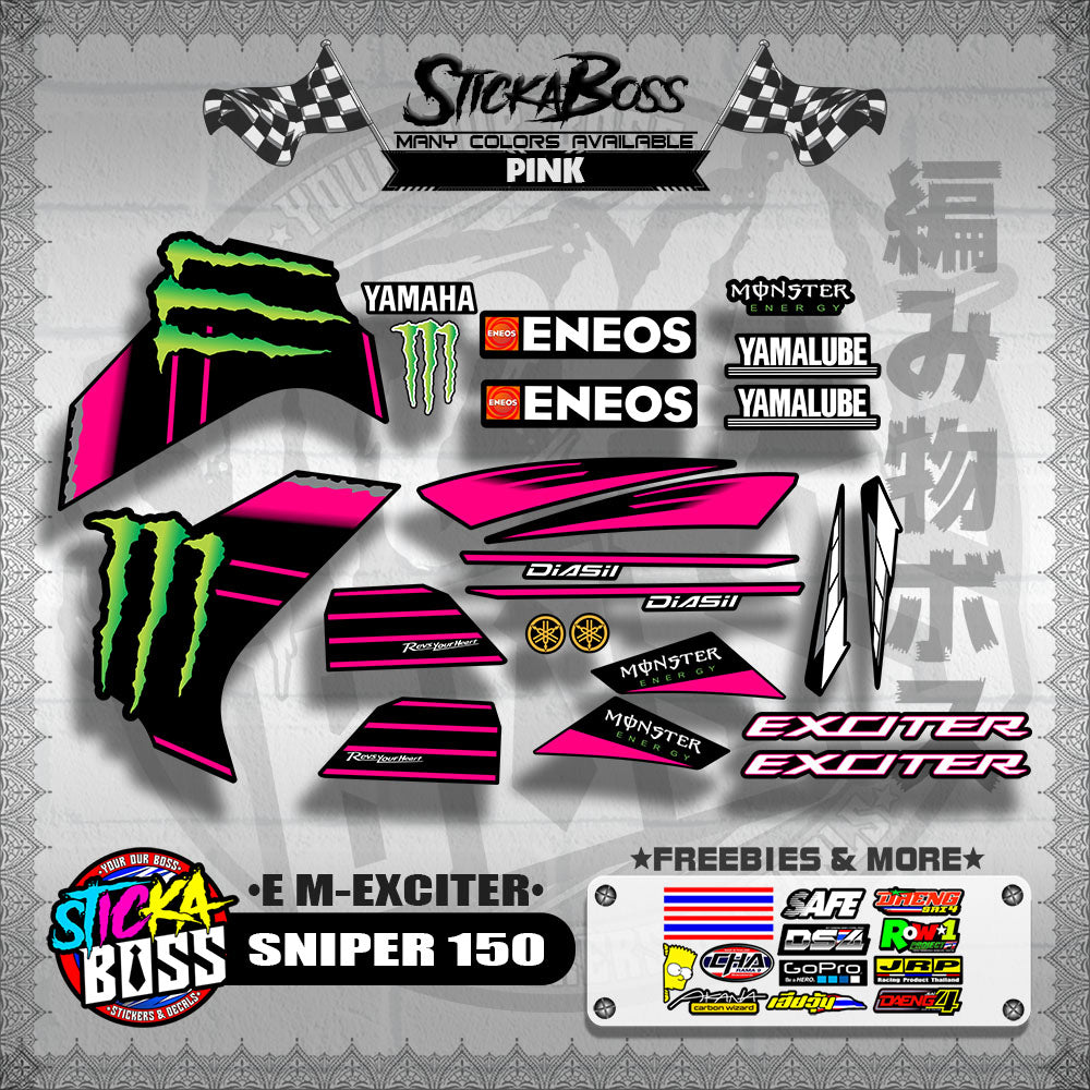 SNIPER 150 DECALS ( E M-EXCITER )【WITH FREEBIES】