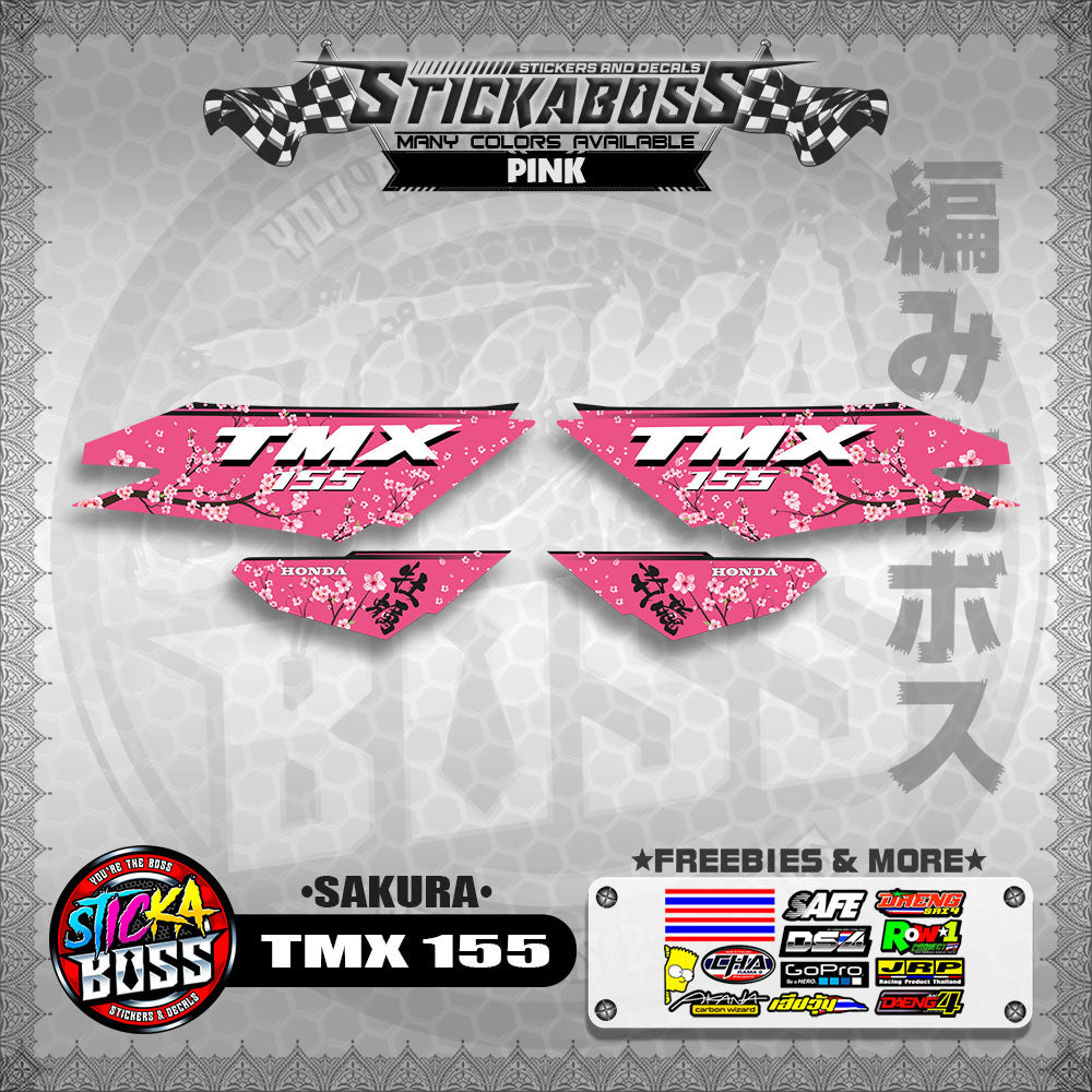 TMX 155 STICKER DECALS ( SAKURA )【WITH FREEBIES】