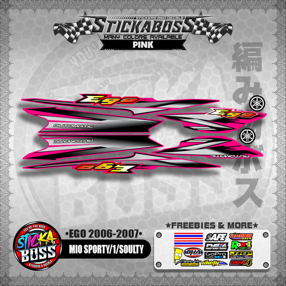 MIO SPORTY / MIO 1 / SOULTY DECALS ( EGO 2006 - 2007 )【WITH FREEBIES】