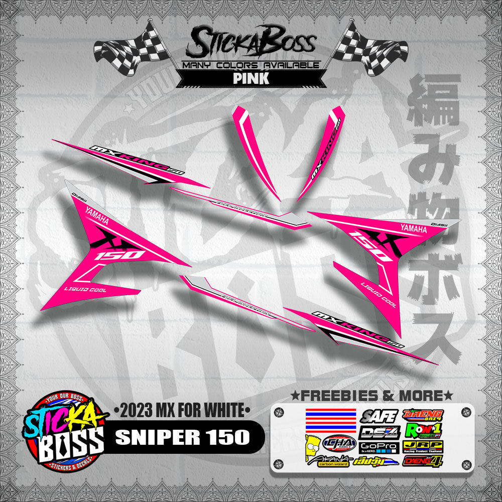 SNIPER 150 DECALS ( 2023 MX FOR WHITE )【WITH FREEBIES】