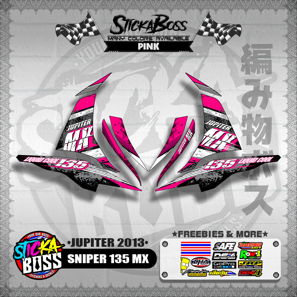 SNIPER 135 MX DECALS ( JUPITER 2013 )【WITH FREEBIES】