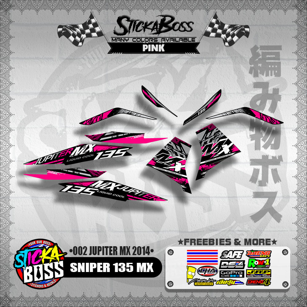 SNIPER 135 MX DECALS ( 002 JUPITER MX 2014 )【WITH FREEBIES】
