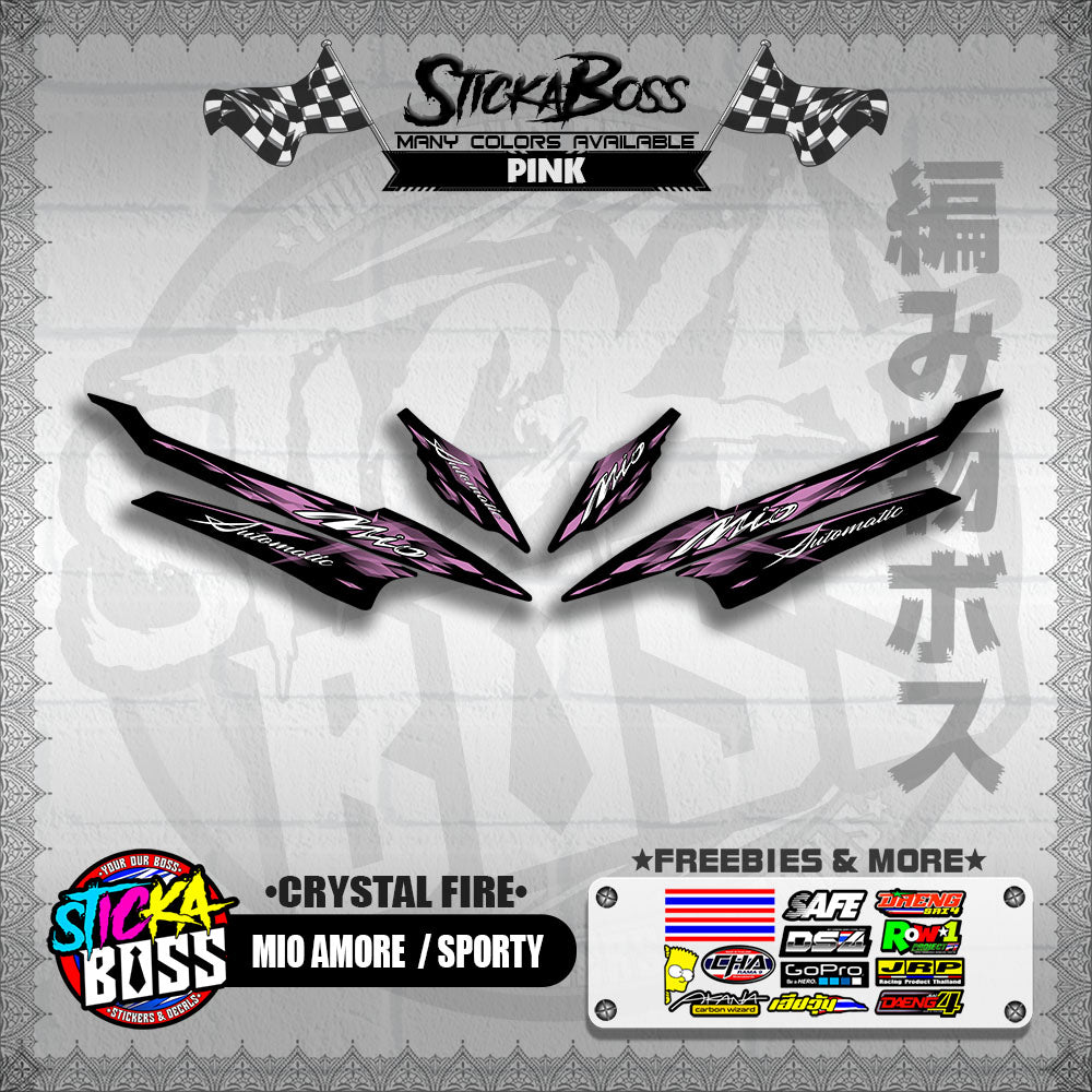 MIO AMORE / SPORTY DECALS ( CRYSTAL FIRE )【WITH FREEBIES】