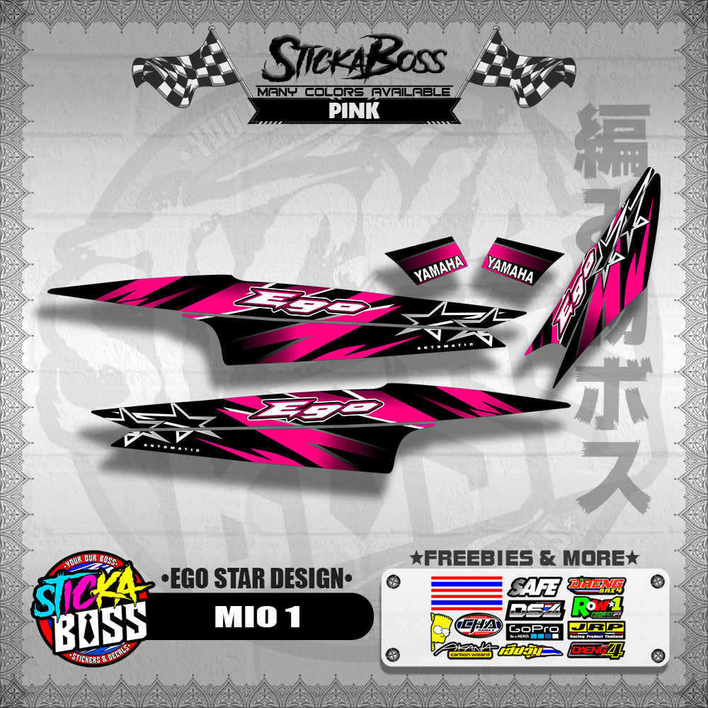 MIO 1 DECALS ( EGO STAR DESIGN )【WITH FREEBIES】