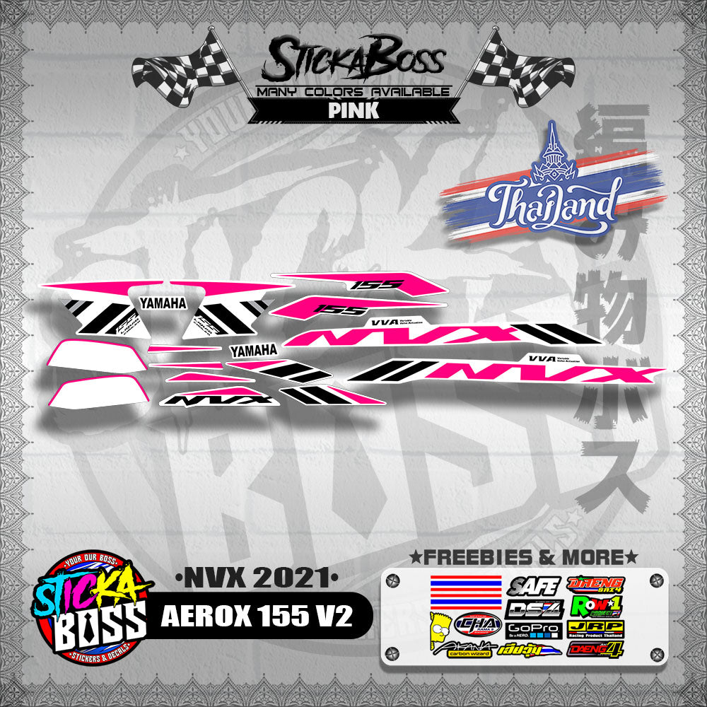 AEROX 155 V2 THAI DECALS ( NVX 2021 )【WITH FREEBIES】