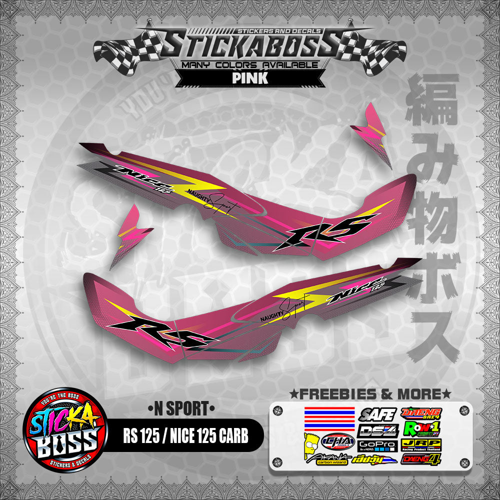 RS 125 NICE / 125 CARB STICKER DECALS ( N SPORT )【WITH FREEBIES】