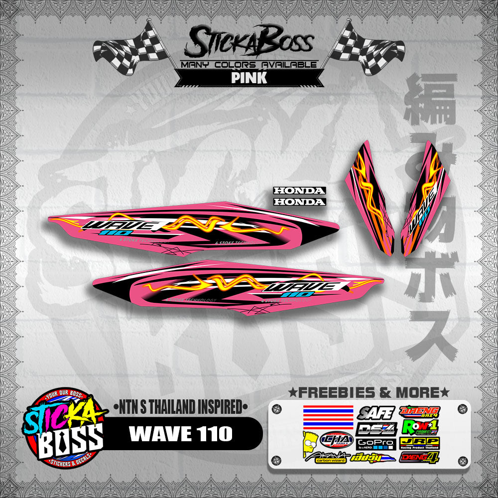 WAVE 110 DECALS ( NTN S THAILAND INSPIRED)【WITH FREEBIES】
