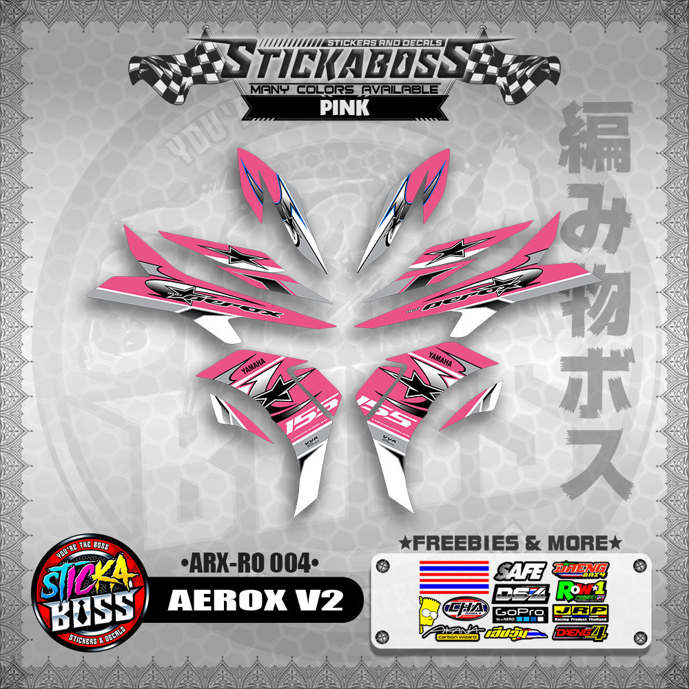 AEROX V2 INDO CONCEPT STICKER DECALS (ARX-RO 004)【WITH FREEBIES】