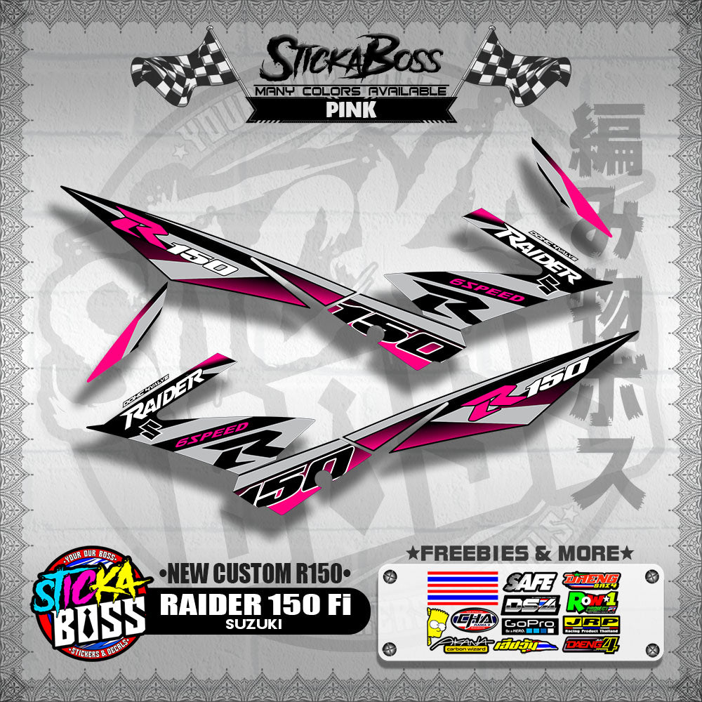 RAIDER 150 Fi DECALS ( NEW CUSTOM R150 )【WITH FREEBIES】