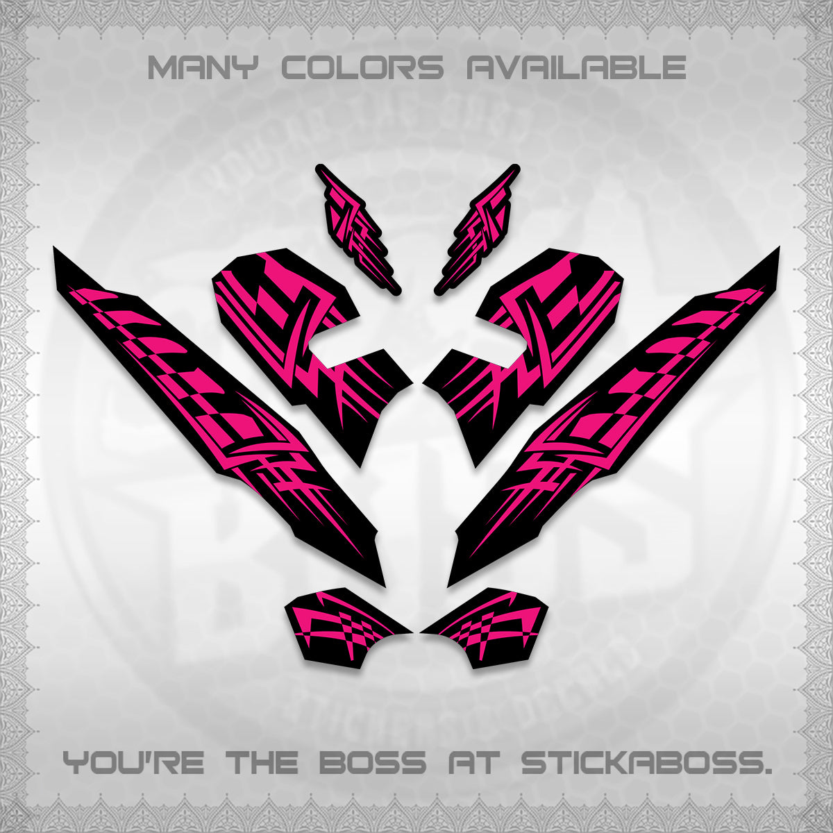 CLICK 125 V3 VARIO INDO-MALAY DECALS (2026 TRIBAL LINES DESIGN) STICKER DECALS By STICKABOSS