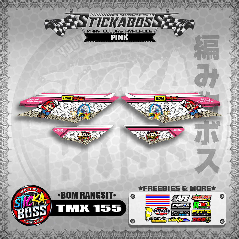 TMX 155 DECALS ( BOM RANGSIT )【WITH FREEBIES】