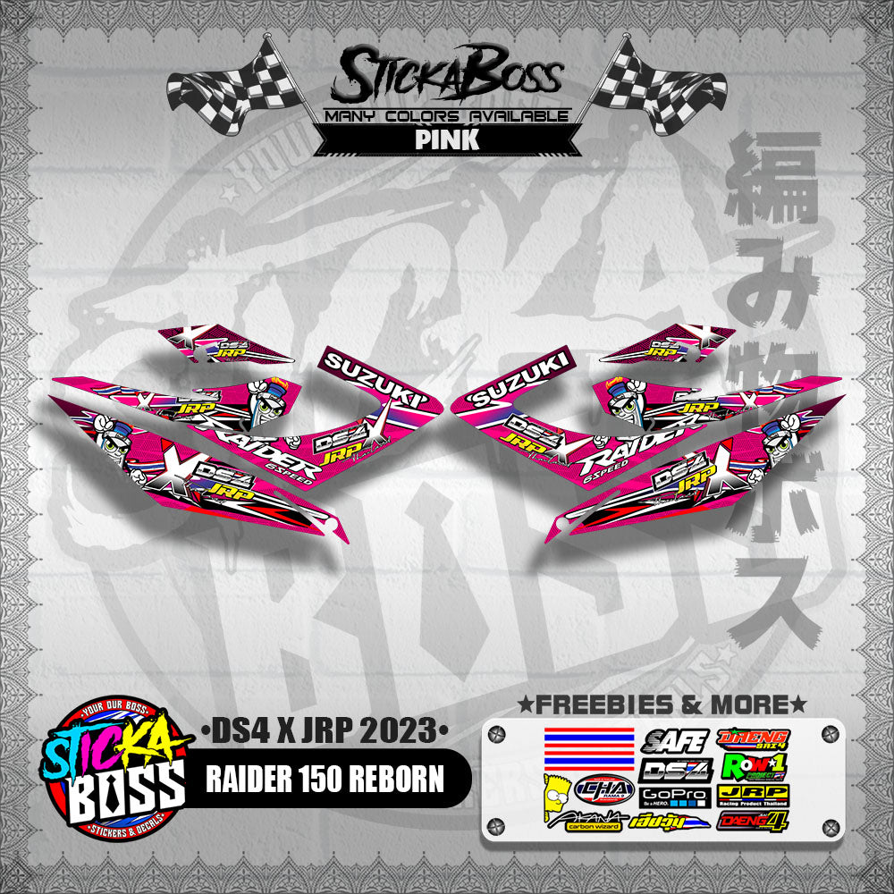 RAIDER 150 REBORN DECALS ( DS4 X JRP 2023 )【WITH FREEBIES】