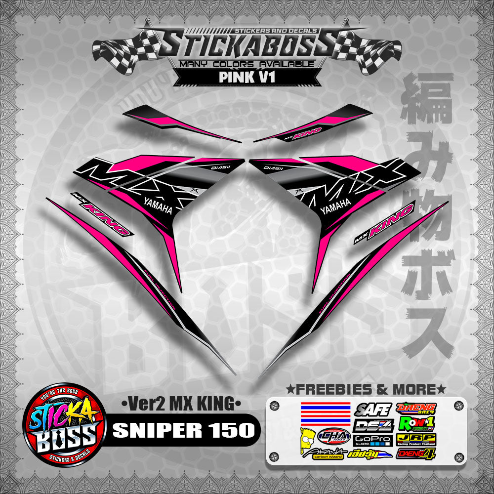 SNIPER 150 DECALS ( Ver2 MX KING )【WITH FREEBIES】MALAYSIAN CONCEPT/Y15ZR/EXCITER 150