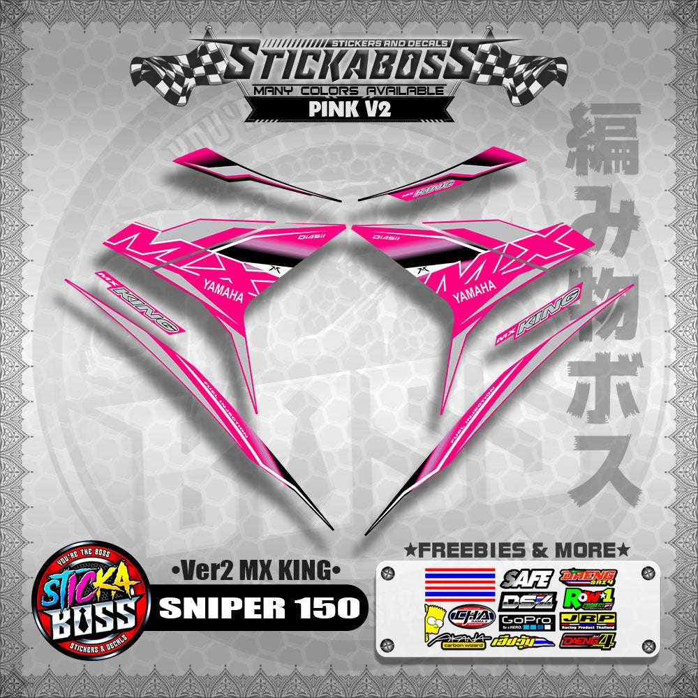 SNIPER 150 DECALS ( Ver2 MX KING )【WITH FREEBIES】MALAYSIAN CONCEPT/Y15ZR/EXCITER 150