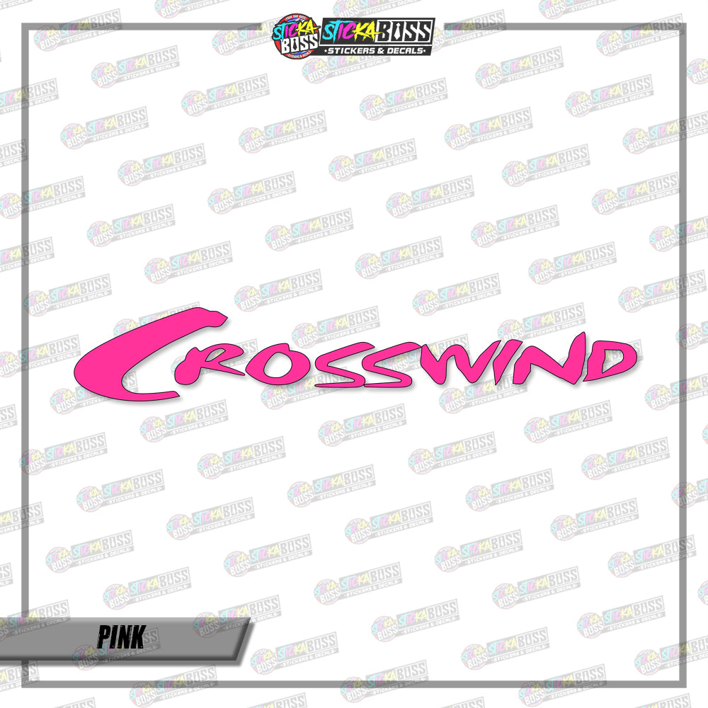 CROSSWIND (VINYL CUT-OUT STICKER DECALS )【Stickaboss】