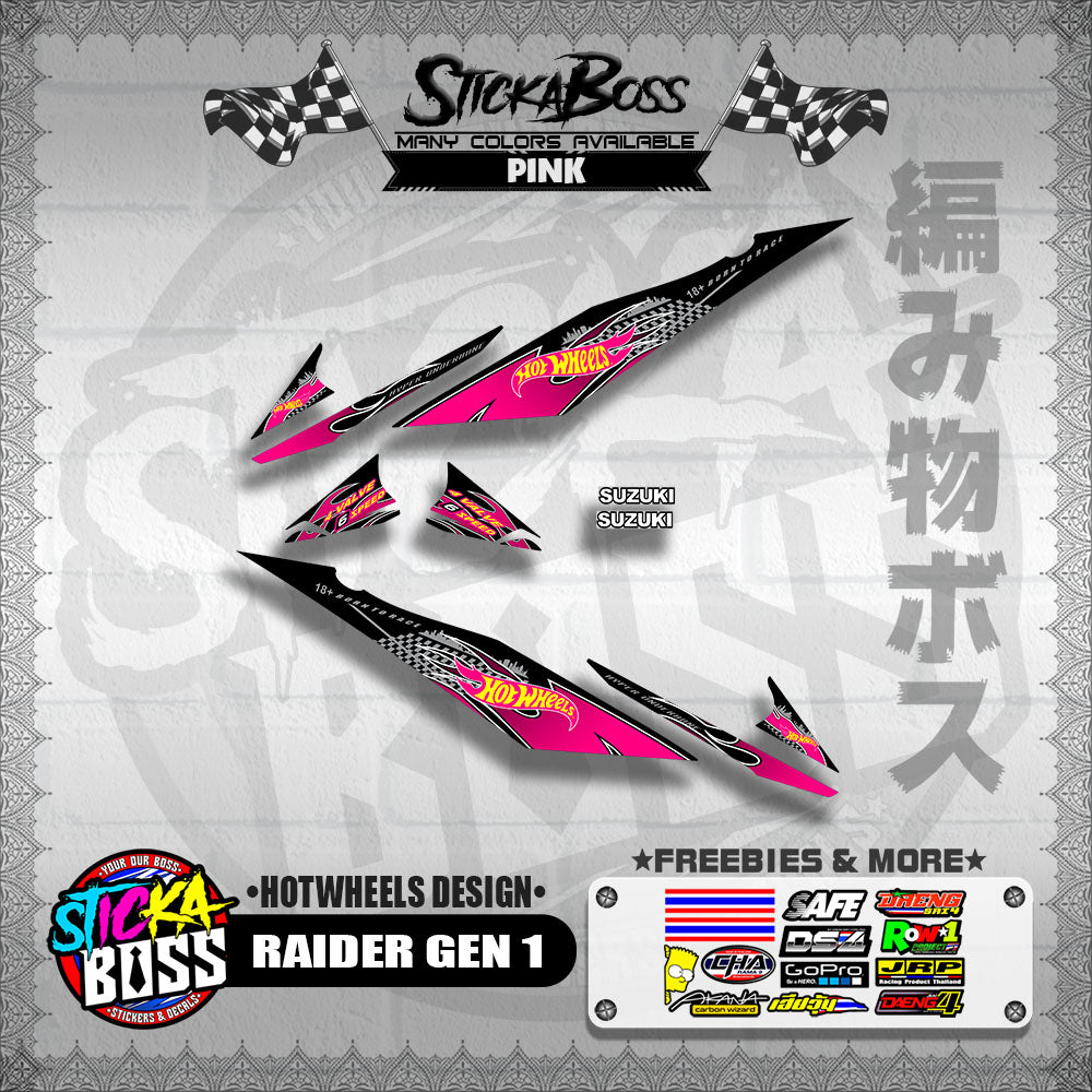 RAIDER GEN 1 DECALS ( HOTWHEELS DESIGN )【WITH FREEBIES】