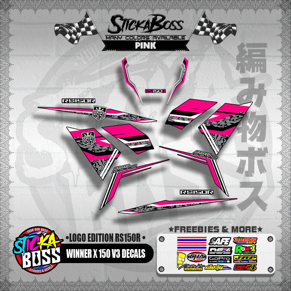 WINNER X 150 V3 DECALS ( LOGO EDITION RS150R )【WITH FREEBIES】