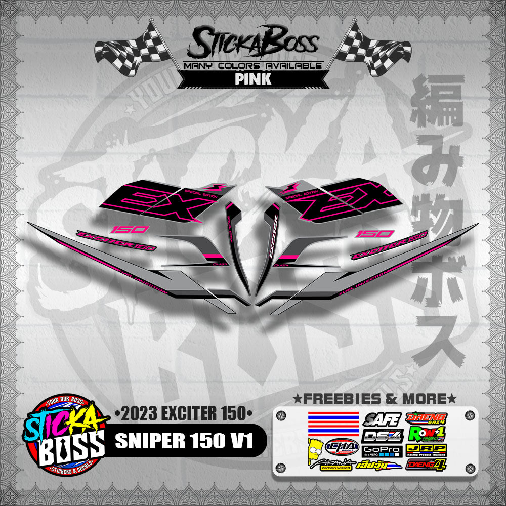 SNIPER 150 V1 VIETNAM DECALS ( 2023 EXCITER 150 )【WITH FREEBIES】