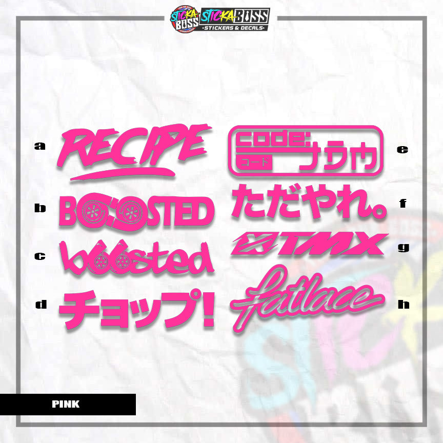ASSORTED P4 | VINYL CUT-OUT STICKER ( ANIME VINYL STICKER DECALS )【Stickaboss】