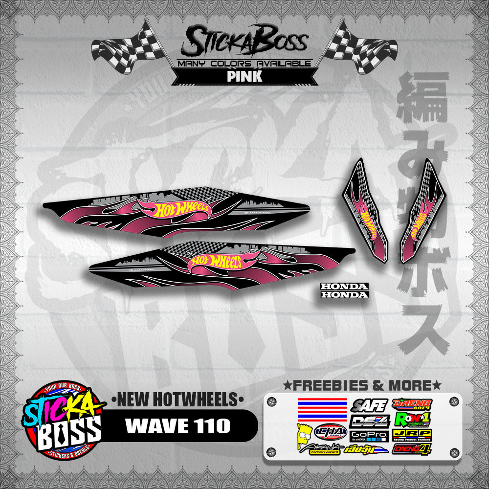 WAVE 110 DECALS ( NEW HOTWHEELS)【WITH FREEBIES】