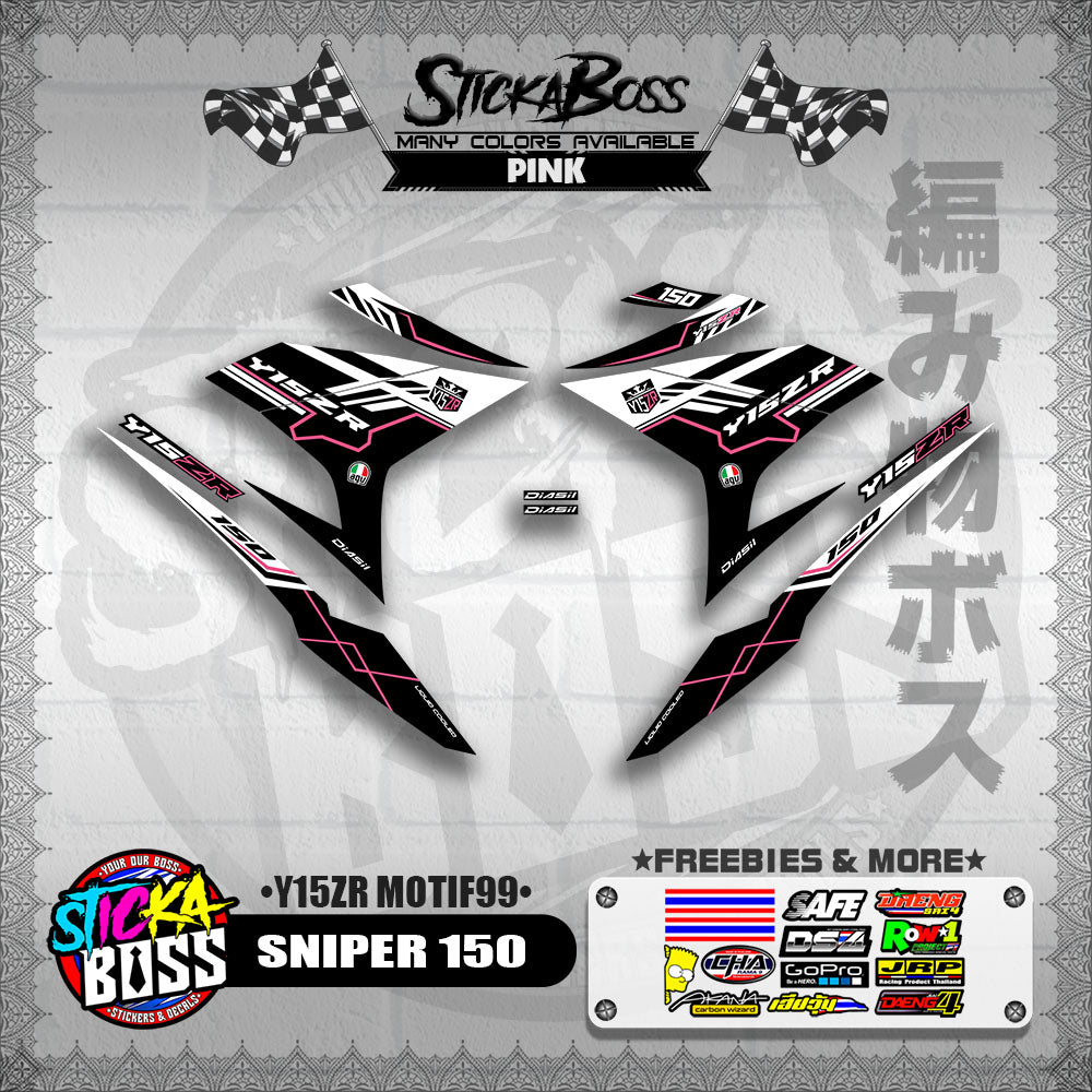 SNIPER 150 DECALS ( Y15ZR MOTIF99 )【WITH FREEBIES】