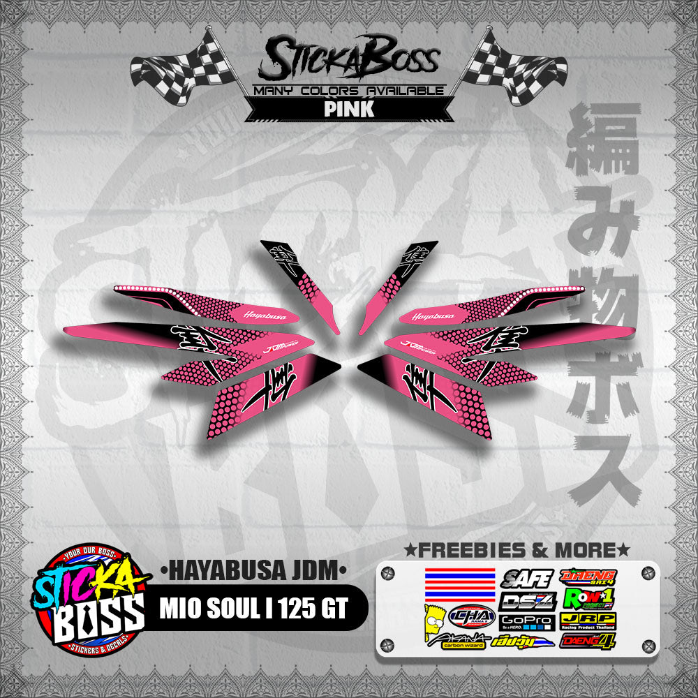MIO SOUL I 125 GT DECALS ( HAYABUSA JDM )【WITH FREEBIES】