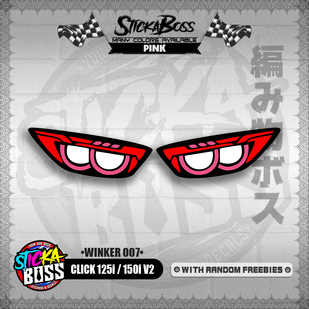 CLICK 125i / 150i V2 (WINKER 007) TRANSPARENT【WITH FREEBIES】