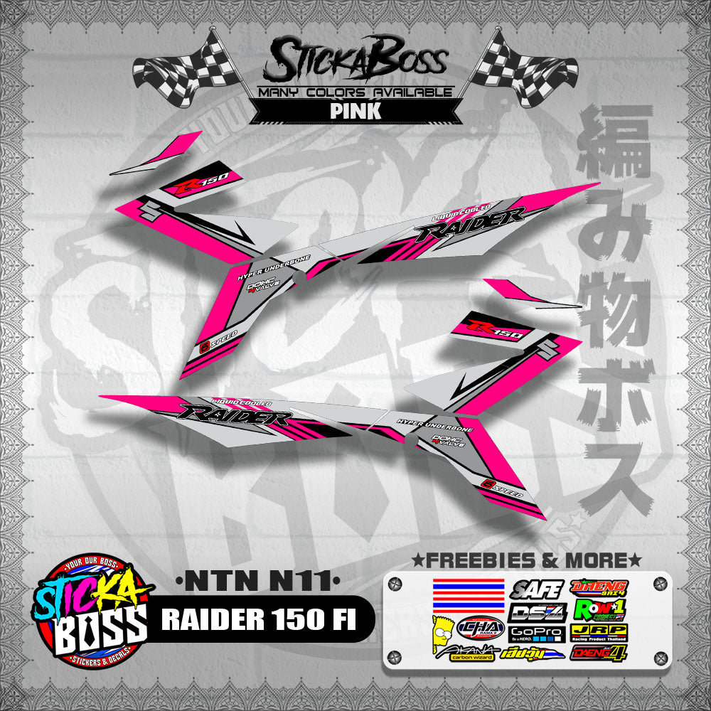 RAIDER 150 FI DECALS ( NTN N11 )【WITH FREEBIES】
