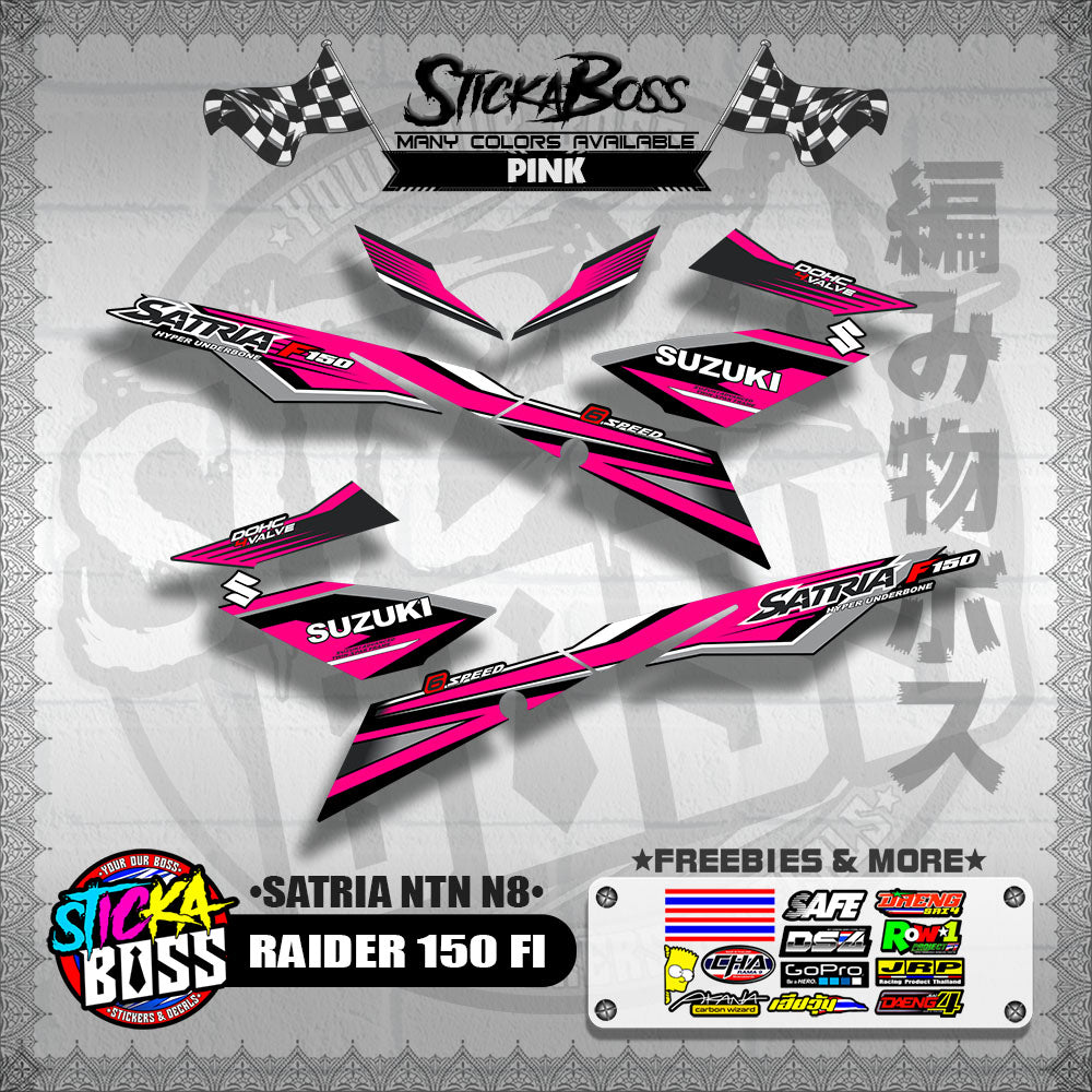 RAIDER 150 FI DECALS ( SATRIA NTN N8 )【WITH FREEBIES】