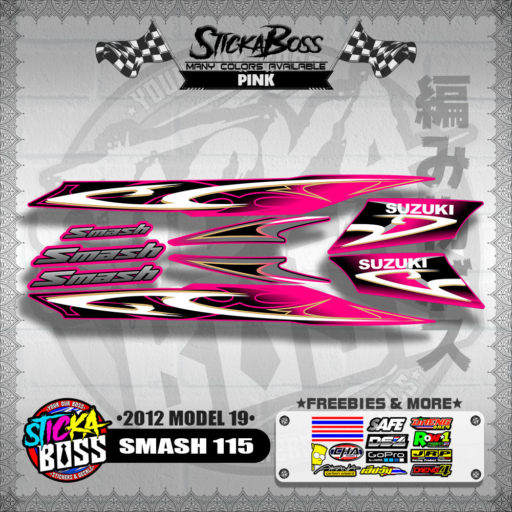 SMASH 115 DECALS ( 2012 MODEL 19 )【WITH FREEBIES】