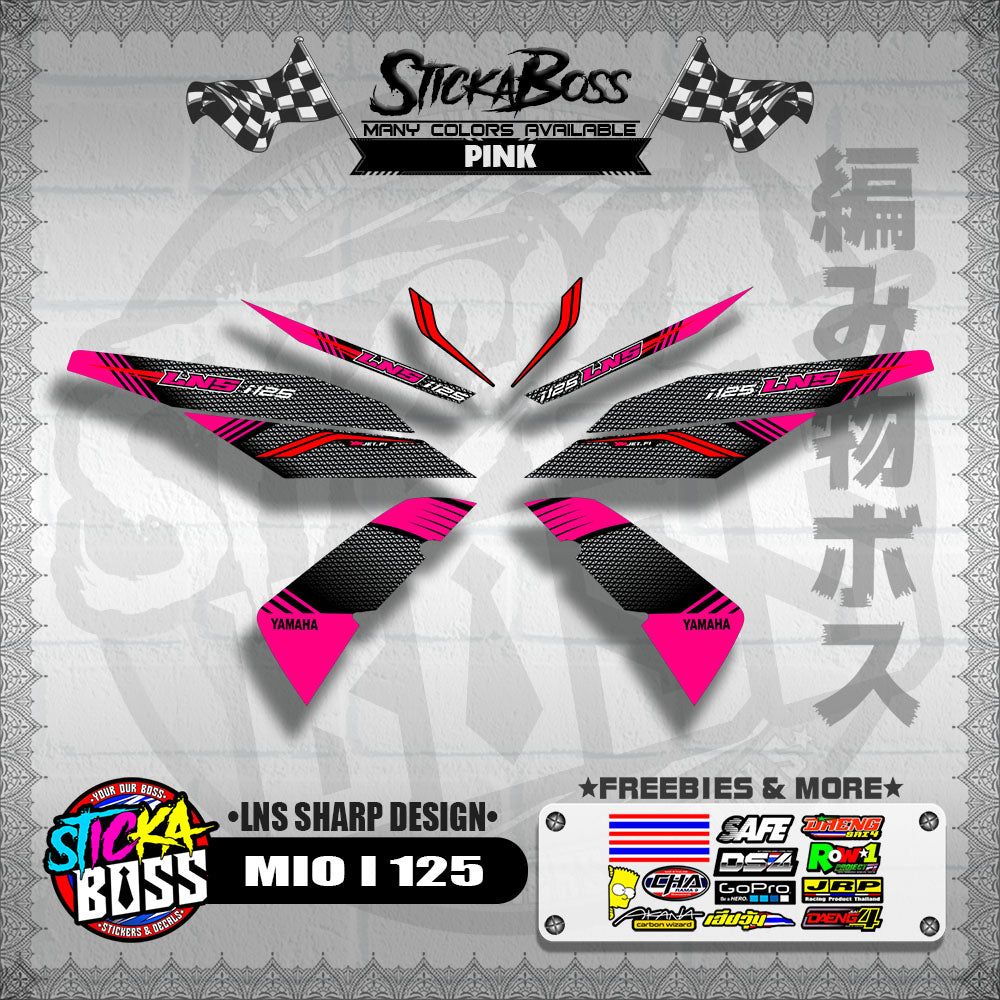 MIO I 125 DECALS ( LNS SHARP DESIGN )【WITH FREEBIES】