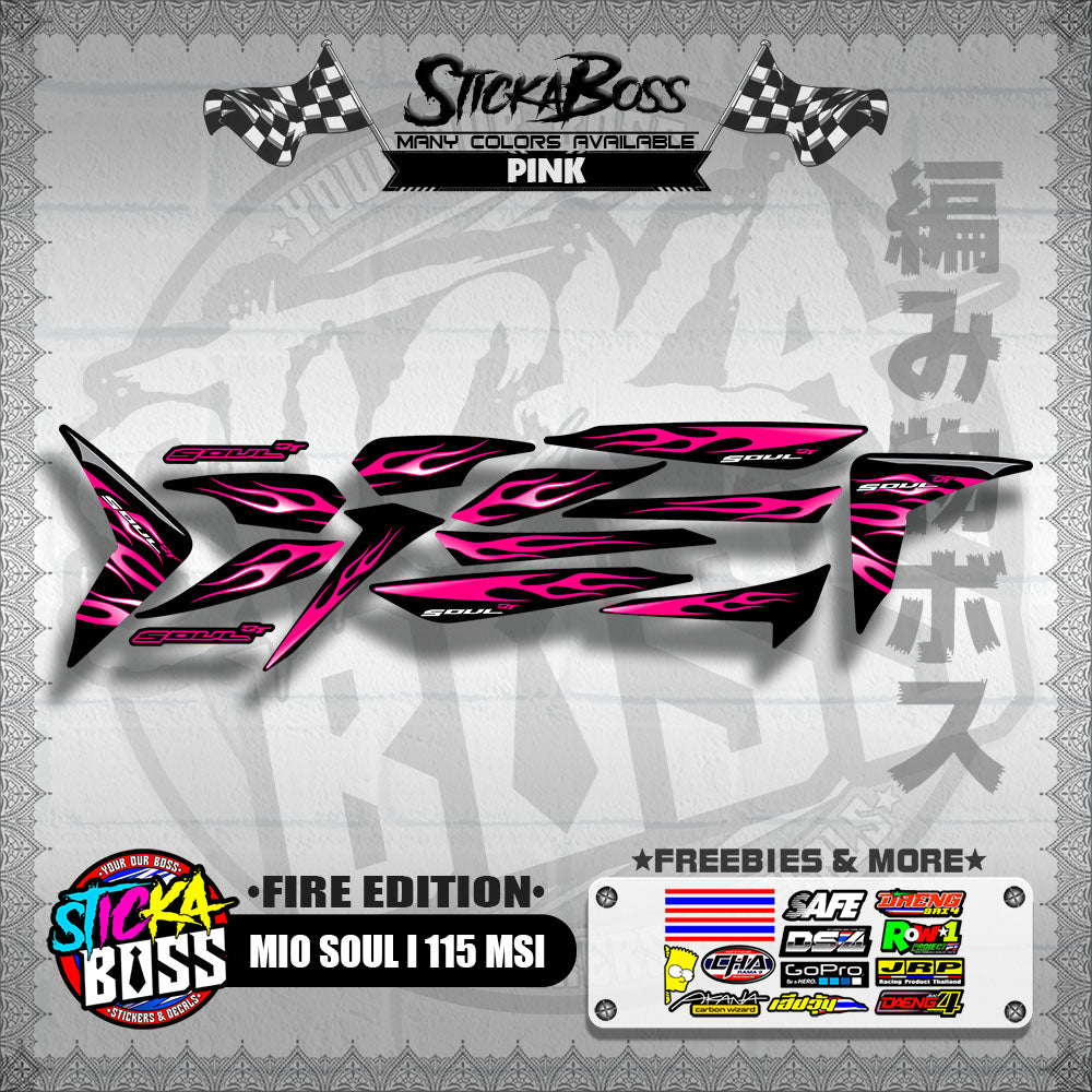 MIO SOUL I 115 MSI DECALS ( FIRE EDITION )【WITH FREEBIES】