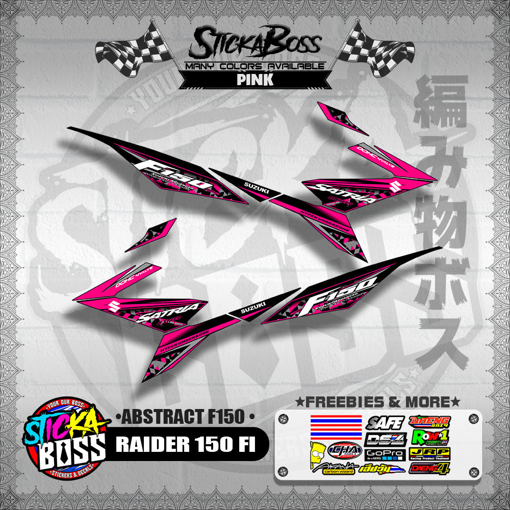 RAIDER 150 FI DECALS ( ABSTRACT F150 )【WITH FREEBIES】