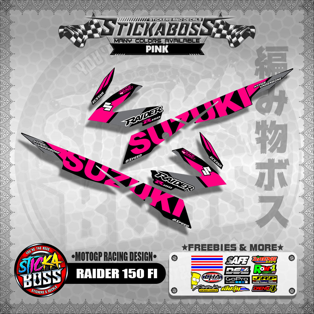 RAIDER 150 FI DECALS ( MOTOGP RACING DESIGN )【WITH FREEBIES】