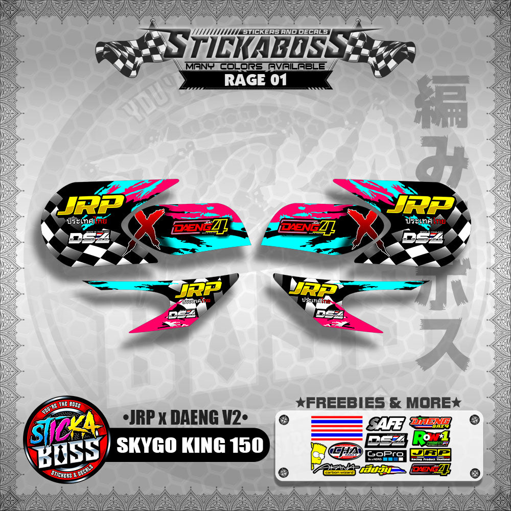 SKYGO KING 150 DECALS ( JRP x DAENG V2 )【WITH FREEBIES】